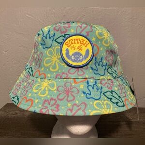 Disneys Stitch Floral Bucket Hat